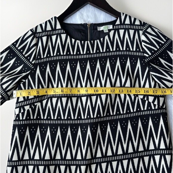 Jade Melody Tam Ruffle Black  and White Bell Sleeve Blouse Size S - Picture 8 of 12